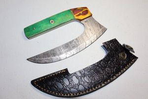 lot 5 image: Ulu knife 7 blade with sheath