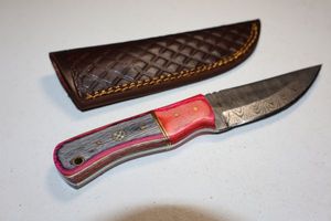 lot 160 image: Hunting knife with sheath