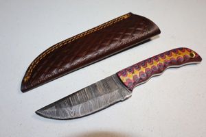 lot 186 image: Hunting knife with sheath