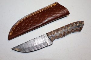 lot 296 image: Hunting knife with sheath