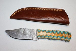 lot 302 image: Hunting knife with sheath