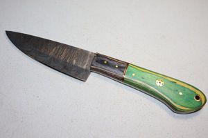 lot 381 image: Kitchen knife with 4.75 blade and green handle