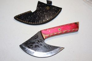 lot 395 image: Ulu knife with sheath