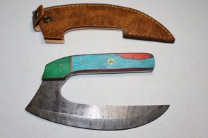 lot 365 image: Ulu knife with sheath