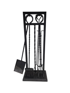 lot 154 image: LOT OF 6 FIREPLACE HEARTH SET OF CLEANING TOOLS