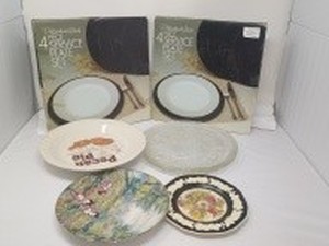 lot 66 image: 2-4 PIECE SERVICE PLATE SETS & 4 ADDITIONAL PLATES