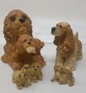 lot 67 image: COCKER SPANIEL DOG FIGURINES