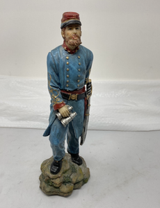 lot 77 image: CONFEDERATE SOLDIER FIGURINE - 12T x 4.2W x 4.4D