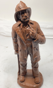 lot 93 image: 1991 WETHERBEE FIREMAN FIGURINE - 11T x 3.5W x 3.2D
