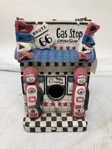 lot 140 image: BIRD HOUSE ROUTE 66 GAS STOP. 9L x 5W.&nbsp&nbsp