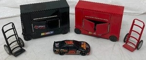 lot 213 image: NASCAR LOT includes 2 color-coded sets of equipment and one 164 Scale Racing Car
