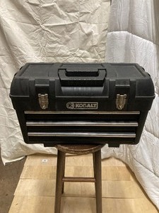 lot 290 image: Big Black Plastic Kobalt Tool Chest with 3 Pull-Out Drawers  22Long  8Wide 12Tall