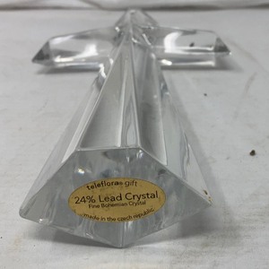 lot 171 image: 24% Lead Crystal Cross from Czech Republic  7.5T