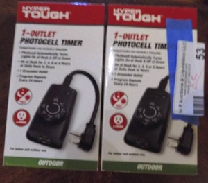 lot 53 image: Hypertough photo cell timers  QTY 2