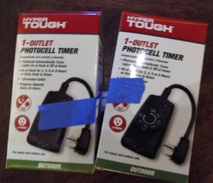 lot 22 image: Hypertough photo cell timers  QTY 2