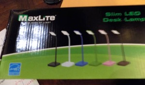 lot 56 image: MAXLITE DESK LAMP - NEW