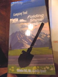 lot 28 image: CAMP FOLDING SHOVEL - NEW IN BOX