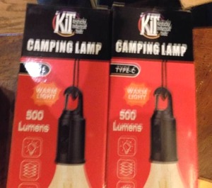 lot 63 image: KIT Rechargeable camping bulb TYPE-C QTY 2