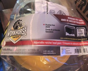 lot 84 image: WORKHORSE FACE SHEILD HEAD GEAR NEW IN PKG