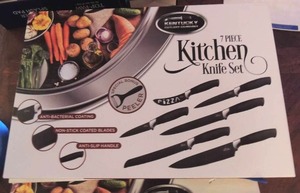 lot 10 image: KENTUCKY CUTLERY CO. 7 piece kitchen cutlery knife set - NEW