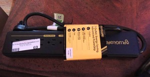 lot 69 image: 7 outlet power strip with USB