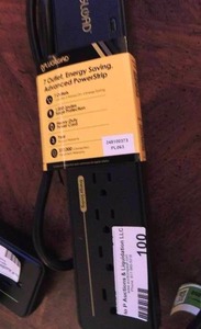lot 100 image: 7 outlet power strip with USB