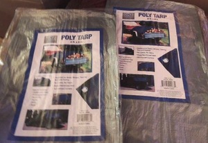 lot 45 image: 6 X 8 TARPS   QTY 2   NEW