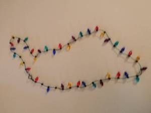 lot 136 image: Christmas light necklace