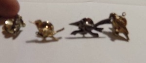 lot 269 image: Lapel pins birds x 4