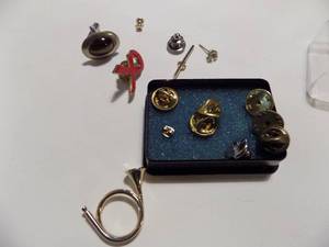 lot 265 image: Pin backs plus