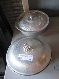 lot 45 image: ALUMINUM Covered bowls qty 2