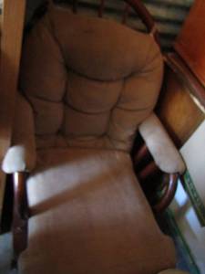 lot 66 image: rocking gliding chair