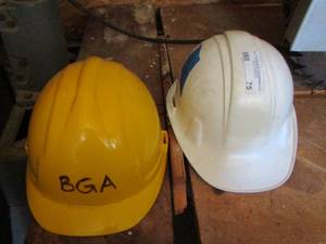 lot 75 image: qty 2 hard hats