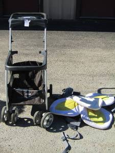 lot 161 image: car seat stroller, baby bathtub flower, baby carrier