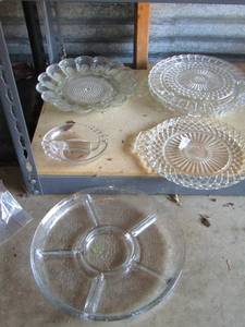 lot 163 image: glass platters