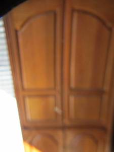 lot 186 image: wooden 4 door cabinet storage