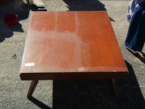 lot 187 image: wooden side table