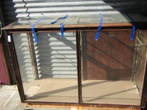 lot 194 image: glass display cabinet