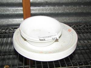 lot 212 image: Correlle bowls and plates