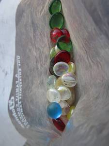lot 226 image: marbles, red necklace