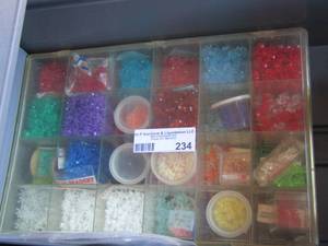 lot 234 image: various size and color beads look at pics