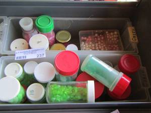 lot 237 image: various color beads and sizes look at pics