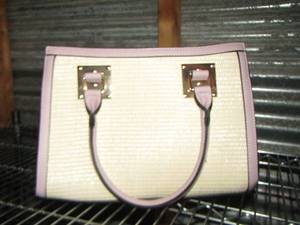 lot 243 image: small whitepink  womans handbag