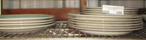 lot 258 image: Royal Norfolk dinner plates,   Lenox China stone plates