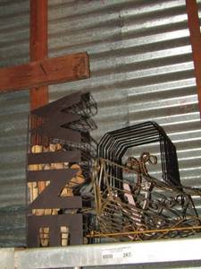 lot 267 image: metal wall dcorbaskets