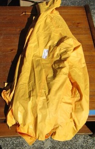 lot 290 image: yellow rain jacket size medium