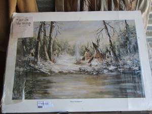 lot 312 image: Winter Encampment art by Betty Blakley