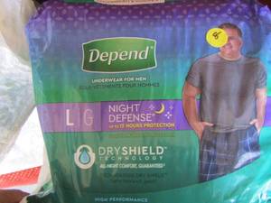 lot 324 image: Depends for men and woman