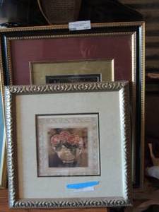 lot 107 image: qty 2 floral photos