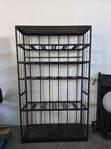 lot 50 image: Briarwood KD Metal Shelf w 4 Adjustble Shelves
